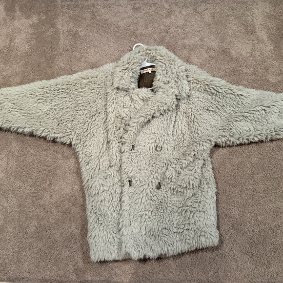 Free People Cream Faux Fur Teddy Jacket - Picture 4 of 4